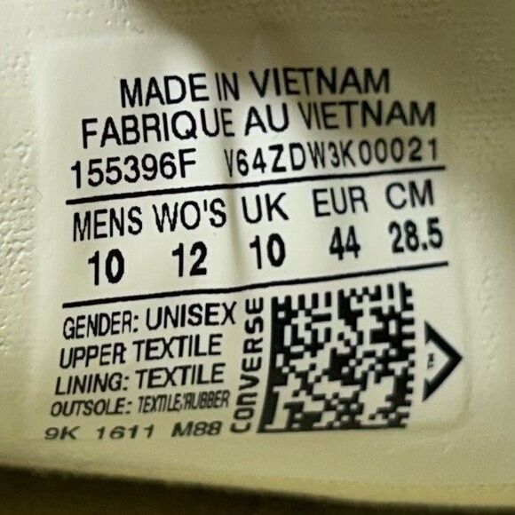 Converse Chuck Taylor All Star 155396F Tropical Print Floral Mens Size 10 Shoes - Picture 13 of 13